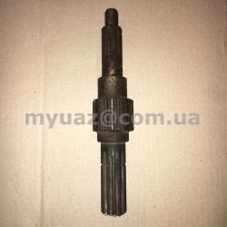 Вал вторичный КПП УАЗ 452,469(31512,-14,-19) (ст. обр.) Вал вторичный КПП УАЗ 452,469(31512,-14,-19) (ст. обр.)