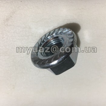Гайка УАЗ-315195,3163 шкворня М16х1.5 с фланцем Гайка УАЗ-315195,3163 шкворня М16х1.5 с фланцем